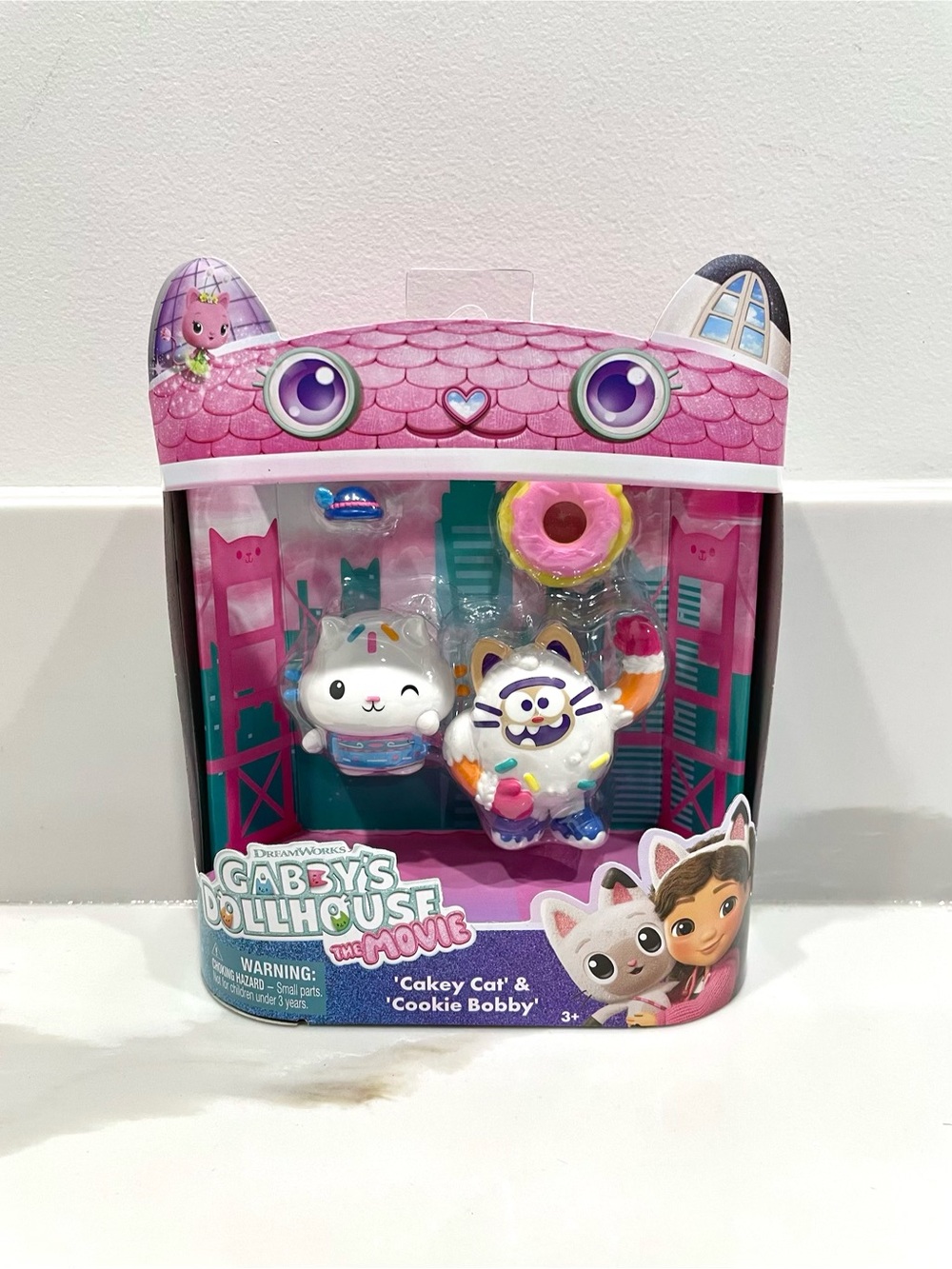 🔵3/$25 NEW Gabby’s Dollhouse The Movie ‘Cakey Cat’ & ‘Cookie Bobby’ Figurine Set